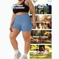 thumbnail image 4 of BLVB Womens Plus Size Biker Yoga Shorts High Waisted Stretchy Non-see Through Workout Athletic Gym Shorts, 4 of 7