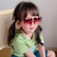 thumbnail image 4 of Lunettes de Soleil pour Enfants Mode 2022 Rétro Couleur Unie anti-UV Rondes Pratiques pour Enfants, 4 of 5