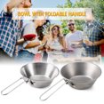 thumbnail image 3 of Lixada 4-Pack Lixada Foldable Titanium Bowls, 260ml Capacity, Lightweight & Durable for Indoor and Outdoor Use, 3 of 6
