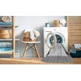 thumbnail image 2 of Ahgly Company Tapis de Zone Rond d'Intérieur Lavable à la Machine, Style Transitionnel, Gris Canon, 4 Pieds Rond, 2 of 7