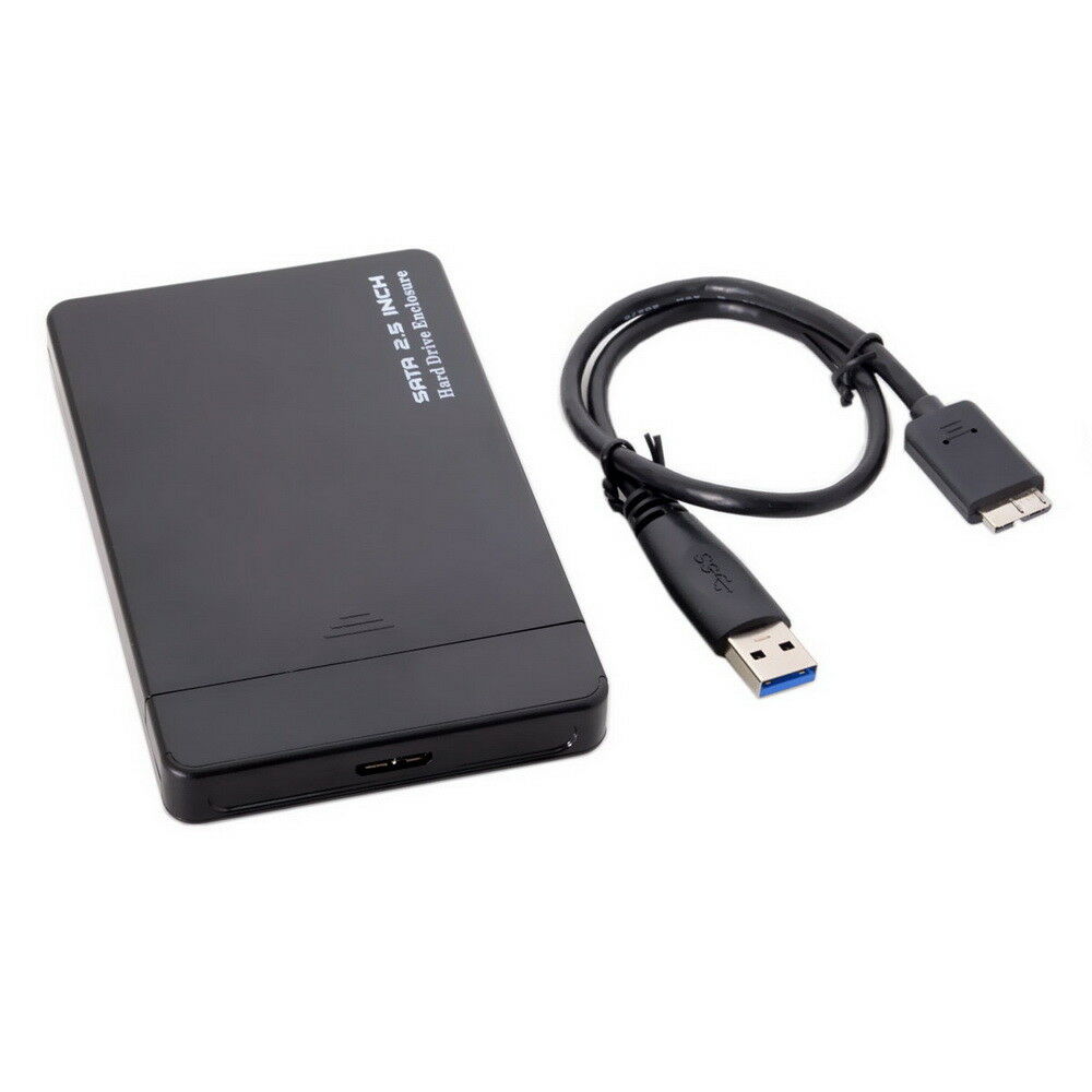 SANOXY USB 3.0 SATA External Hard Drive Case 2.5 Inch Enclosure Caddy HDD SSD Black