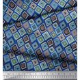 thumbnail image 3 of Soimoi Cotton Cambric Fabric Square Geometric Print Sewing Fabric Yard 42 Inch Wide, 3 of 3
