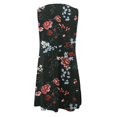 thumbnail image 4 of TJAZFJPA Robe Manteau pour Femmes Robe Élégante pour Femmes à Col Rond Robe Débardeur Robe Décontractée à Imprimé Floral Robes de Vacances Robe Courte Blanche, 4 of 5