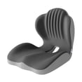 thumbnail image 2 of Esquirla Multifunction Memory Foam Chair Pad Breathable Backrest Support Cushion Non Slip Dark Gray Light Gray, 2 of 7