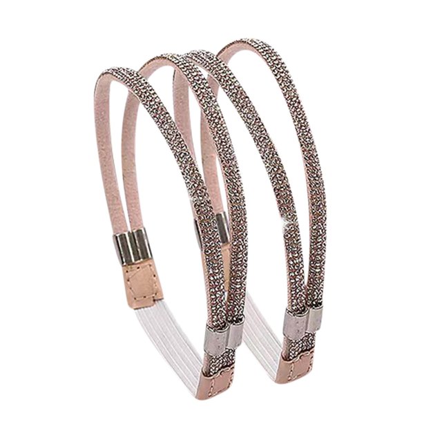 Birdeem Sangles Élastiques pour Talons Hauts, Sangles de Cheville de Rechange pour Talons, Sangles de Cheville Élastiques en Strass, Sangle Anti-Lâche pour Talons Hauts