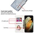 thumbnail image 2 of Case for FOXDOCK Google Pixel 7 Glitter Zipper Wallet Case with Short Hand Strap, 2 of 4