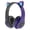 Purple, variant on Meitianfacai Cat Ear Headphones with Microphone, LED Light Up Over Ear Headphones, Volume Control and Foldable Headset for Tablet/PC/iPad/Cell Phones, Gift for Kids Boys & Girls