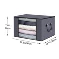 thumbnail image 2 of TIMIFISHousehold Clothes Storage Bag Non-woven Bag Wardrobe Quilt Storage Bag Transparent -proof Storage Box Large Size, 2 of 2