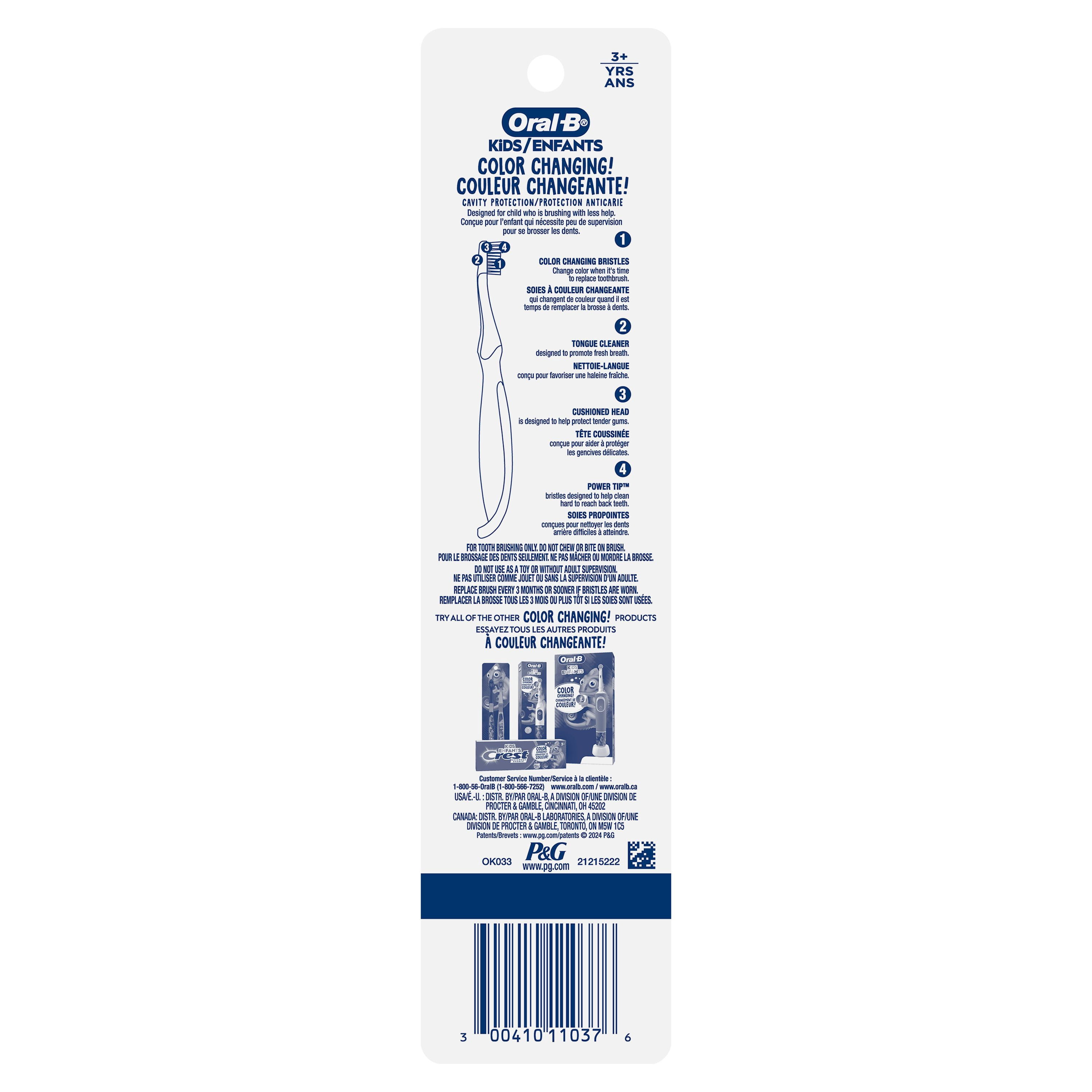 Oral-B Brosse à Dents Manuelle pour Enfants 3+ Ans, Soies Extra Souples