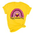 thumbnail image 4 of Meichang Hauts pour Femmes Chemise Tendance de la Saint-Valentin Hauts Mignons Imprimé Cœur Hauts de Vacances Manches Courtes Col Rond Décontracté Chandail Blouses, 4 of 5
