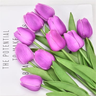 Hyknon Artificial Flowers Artificial Flowers, Artificial Flowers Bouquet Silk Bridal Wedding Bouquet for Home Garden Party Flower Pack of 10 Artificial Flowers for Home Office Decorations