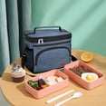 thumbnail image 5 of Meitianfacai Insulated Lunch Bag For Women Men Reusable Lunch Box For Office Picnic Hiking Beach Leakproof Cooler Tote Bag Organizer With Adjustable Shoulder Strap, 5 of 5