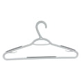 thumbnail image 4 of Mainstays, Adult Non-Slip TPR Plastic Hanger, 20 pack, White and Grey Color, 4 of 8
