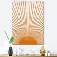 thumbnail image 1 of Designart Orange Sun Print III Canvas Wall Art, 1 of 4