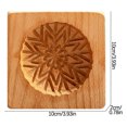 thumbnail image 4 of Chmadoxn Baking Molds, Cake Mould Novel Christmas Carved Model Cutter Wooden Gingerbread Shortbread Model Rubber mold, 4 of 5