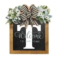thumbnail image 1 of RXIRUCGD Last Name Year Round Front Door Wreath Decorative Hanging Plaques In Front Of The Door, 1 of 1