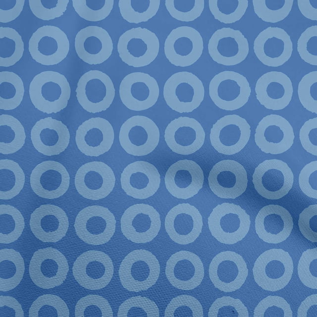 oneOone Viscose Jersey Blue Fabric Geometric Sewing Craft Projects Fabric Prints By Yard 60 Inch Wide