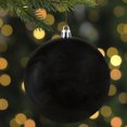 thumbnail image 4 of Northlight 4" Shiny Black Shatterproof Christmas Ball Ornament (100mm), 4 of 5