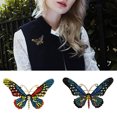 thumbnail image 2 of Women Brooch Rhinestone Butterfly Corsage Brooch Clip Brooch for Wedding Banquet, 2 of 9