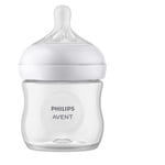 Philips Avent Bouteille naturelle pour bébé avec mamelon de réponse naturelle, clair, 4oz Bouteille SCY900/01