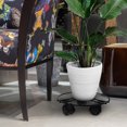 thumbnail image 4 of SHISUYAN Round Flower Pot Holder Flowerpot Base Balcony Flower Planter Stand with Wheel, 4 of 9