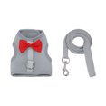 thumbnail image 2 of Small Pet Harness and Leash Set, Xinsrenus Breathable Mesh Rabbit Vest Harness Adjustable, Escape Proof Traction Rope for Rabbits Guinea Pigs Outdoor Walking with Quick Dry Padding, Gray, 2 of 6