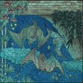 thumbnail image 1 of Ahgly Company Tapis d'Intérieur Lavable en Machine Carré Transitionnel Bleu Profond, 8 Pieds Carré, 1 of 7