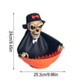 thumbnail image 2 of Chmadoxn Outdoor Scenes Decorations,Home Decor, Animated Halloween Skull Bowl- Plastic Skull Candy Bowl With Moving Skeleton Hand - Motion Activated Halloween Skull Candy Bowl a ornamental, 2 of 2