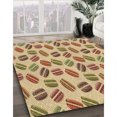 thumbnail image 3 of Ahgly Company Tapis d'Intérieur Rectangulaires Transitionnels Rouges Lavables à la Machine, 6 Pieds x 9 Pieds, 3 of 7