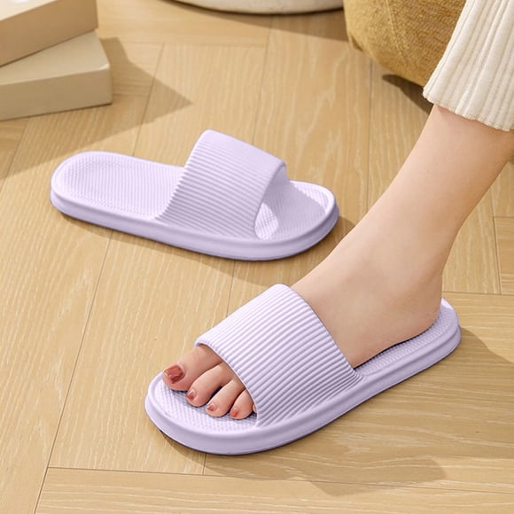 Sandales de Plage Unisexes à Semelle Épaisse en EVA Antidérapantes pour la Douche pour Hommes Femmes Intérieur Extérieur Salle de Bain Piscine Plage
