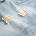 thumbnail image 4 of Cameland Men's Ripped Denim Trunks Stretchy Washed Jeans Trunks Cut-off Classic Fit Biker Jeans Trunks, 4 of 6