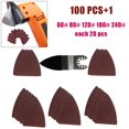 thumbnail image 2 of 100 Pcs Feuilles de Ponçage + Tampon de Ponçage pour Accessoires d'Outils Oscillants Multimaster, 2 of 9