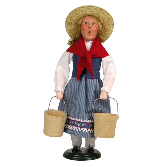 Byers' Choice 8 Maids A-Milking Caroler Figurine #738 from The 12 Days of Christmas Collection