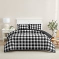 thumbnail image 1 of Mainstays Queen Comforter Set, Soft Lightweight & All Season, 3-Piece, Buffalo Check, 1 of 12