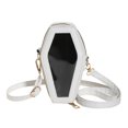 thumbnail image 1 of Pochettes pour Femmes Mode Sac de Voyage Transparent Pochette en PVC+Pu (Blanc S), 1 of 10
