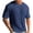 Blue-short sleeve knit shirts for men, variant on Brnmxoke Men's Fitted T-Shirts Casual Crewneck Short Sleeve Knit T-Shirts Textured Loose Fit Pullover Solid Tops Purple,L