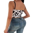 thumbnail image 4 of Camisole Moulante en Dentelle Velours pour Femmes à Fines Bretelles, 4 of 6