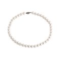 thumbnail image 1 of Collier Perle Coquille Simulée Ronde Blanche en Argent Sterling / Collier de Perles / Bijoux pour Femmes, 1 of 5