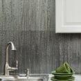 thumbnail image 5 of Fasade Rain Decorative Vinyl Backsplash Panel Brushed Steel 6x6 Inch Sample, 5 of 5