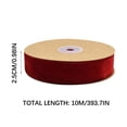 thumbnail image 2 of TopLLC 2.5cm Single Sided Velvet Ribbon Gift Flower Packaging Ribbon Decoration Ribbon DIY Ribbon on Clearance, 2 of 3