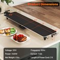 thumbnail image 3 of Costway 35" Extra Large Electric Teppanyaki Grill with Adjustable Temperature Thermostats and Drip Tray, 3 of 10