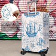 thumbnail image 5 of Travel Luggage Cover Suitcase Protector Fits 18-32 Inch Luggage Wheel Covers Patterned Travel Related Items Flower Luggage Protector Elastic Luggage Anti-scratch Suitcase Cover XL, 5 of 5