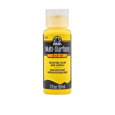 FolkArt Peinture Acrylique Satin Multi-Surface, 2 fl. oz., Jaune Jonquille
