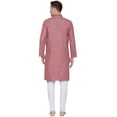 thumbnail image 3 of Maple Clothing Kurta Pajama Set Indian Clothing for Men (Maroon, 5XL), 3 of 5