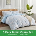 thumbnail image 2 of Gogreen Queen Duvet Cover Set, Soft & Breathable Microfiber 3 Pieces Queen Bedding Sets, Pattern Queen Comfy Duvet Cover Set, with Zipper Closure (Queen), 2 of 8