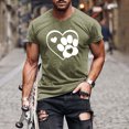 thumbnail image 2 of FAIWAD Men Summer Tops Short Sleeve Round Neck Printed T-Shirts Slim Stretch Workout Tops, 2 of 5