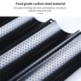 thumbnail image 3 of French Bread Baguette Mold Wave Shape baguette tray Black, 3 of 8