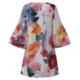 thumbnail image 3 of Robes d'Été Florales Grande Taille pour Femmes Robe Bohème Décontractée 1X-4X, 3 of 5