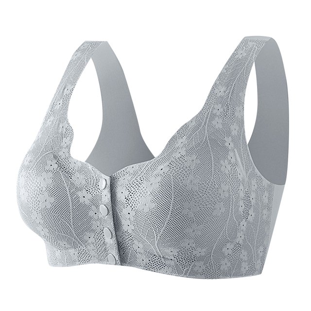 2025 Bra for Women Comfortable Wireless Bras for Women Support Convenient Front Close Button Running Sports Bras for Older Women Compressionfor Women No