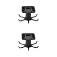 thumbnail image 3 of Maytalsory 1/2/3/5 Kitchen Hanger Self-adhesive Replacement Solid Color Punch-free 360 Degree Rotatable 6 Claw Detachable Mug Brush Rack Black 2PCS, 3 of 6